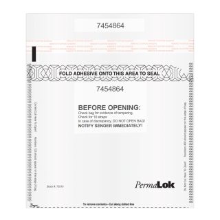  ControlTek TripLok 9 x 12, Clear, 100 Bags, Tamper-Evident  Deposit Bags for Cash Handling & Valuables, Moisture, Heat and Cold  Sensitive Ink, Tear-off receipt + Large Barcodes 585028 : Office Products