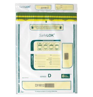  ControlTek TripLok 9 x 12, Clear, 100 Bags, Tamper-Evident  Deposit Bags for Cash Handling & Valuables, Moisture, Heat and Cold  Sensitive Ink, Tear-off receipt + Large Barcodes 585028 : Office Products